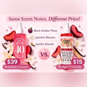 ✨ Long-lasting hair & body mist